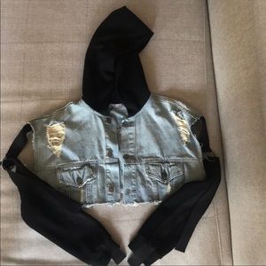 Carmar cropped jean jacket